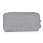ERCRYSTO Universal Electronics/Accessories Soft Carrying Case Bag, Durable & Light-weight,Suitable for Out-going, Business, Travel and Cosmetics Kit (Big-Gray)