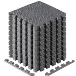 Yes4All EVA Interlocking Mats, Puzzle Floor Tiles, Foam Floor Padding with Border for Furniture, Home Space, Living Room, Garage 11,15,32,99 SQFT