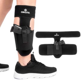 Ankle Gun Holsters with Magazine Pocket for Glock 19 23 26 27 30 36 42 43, S&W M&P Shield 9, Bodyguard 380, Ruger LCP 380, LC9, Sig Sauer P365 P320 P938 (Standard-Fits Up to 14.5 Leg)