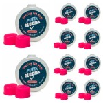 Earvolution Floating Putty Buddies Ear Plugs for Swimming - Invented by an Ear Physician - Moldable, Premium, Silicone - Floats on Water - Waterproof - Made in The USA - 10 Pack - Hot Pink