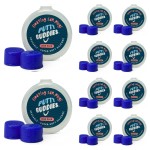 Earvolution Floating Putty Buddies Ear Plugs for Swimming - Invented by an Ear Physician - Moldable, Premium, Silicone - Floats on Water - Waterproof - Made in The USA - 10 Pack - Blue