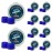 Earvolution Floating Putty Buddies Ear Plugs for Swimming - Invented by an Ear Physician - Moldable, Premium, Silicone - Floats on Water - Waterproof - Made in The USA - 10 Pack - Blue