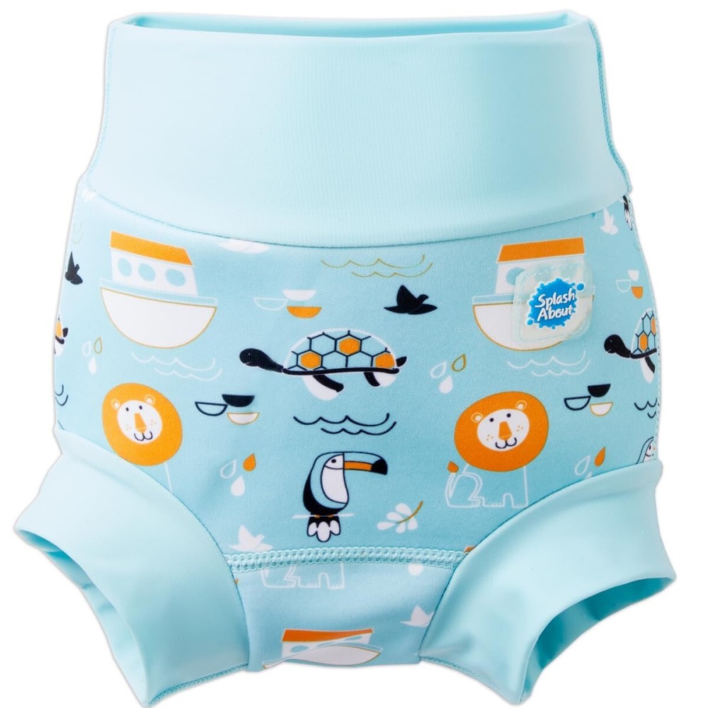 Splash About Happy Nappy Reusable Swim Diaper, Noah\'s Ark, 3-6 Months