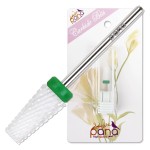 PANA Tapered Barrel Ceramic Bit 3/32 Shank Size - (Ceramic, Coarse Grit) - Fast remove Acrylic or Hard Gel Nail Drill Bit for Manicure Pedicure Salon Professional or Beginner