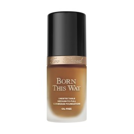 Too Faced Born This Way Natural Finish Longwear Liquid Foundation | Medium-To-Full Coverage | Hydrating + Oil Free, 1 Fl Oz, Chestnut
