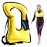 Rrtizan Snorkel Vest, Adults Portable Inflatable Swim Vest Swim Jackets for Men & Women