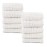 Baby Muslin Washcloths- Natural Cotton Wipes - Soft Newborn Face Towel for Sensitive Skin- Registry as Shower, 10 Pack 12x12 inches by MUKIN (White)