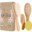 Baby Hair Brush and Comb Set for Newborn Wooden 4 Piece Soft Goat Hair Bristles, and Comb Set for Newborn Girl Boy and Toddler Soft Cradle Cap New Born Infant Hair Brushes Perfect Baby Registry Gift