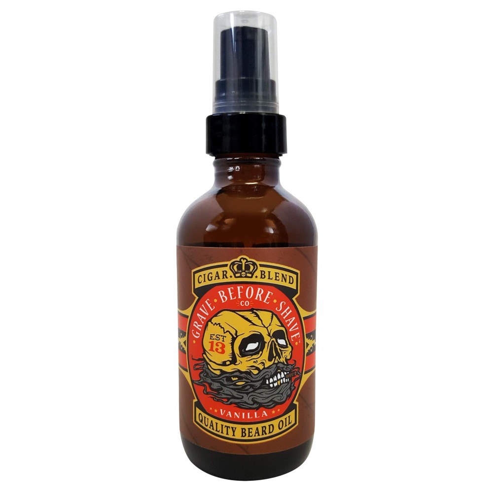 Grave Before Shave Beard Oil (Cigar Blend) 4 oz. Bottle