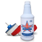 Bring It On Cleaner Hard Water Stain Remover for Glass, Soap Scum remover for Shower glass, Fiberglass, Windows, Tile and Grout Cleaner, Water Spot Remover for Glass Includes Scrubbing Drill Pads
