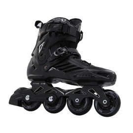 LIKU Fitness Professional Inline Skates Women Men Adult Youth Black (Men 6,Women 7)