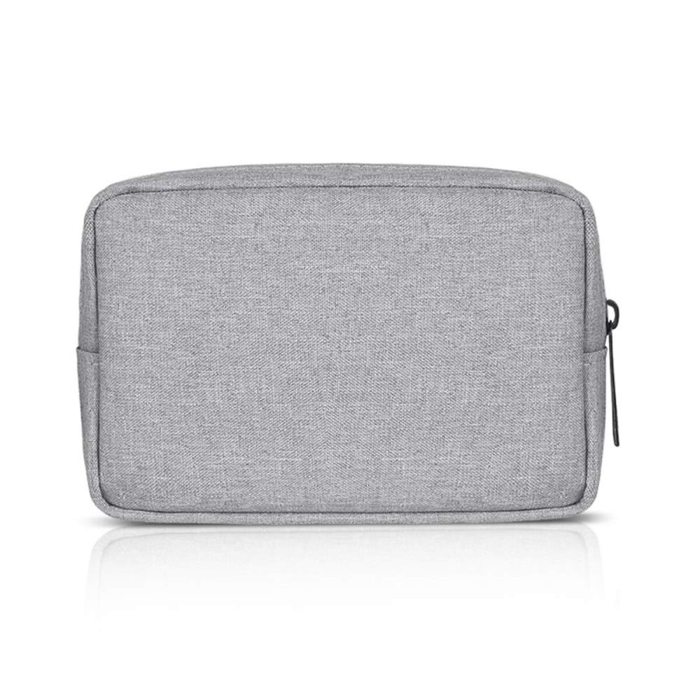 ERCRYSTO Universal Electronics/Accessories Soft Carrying Case Bag, Durable & Light-weight,Suitable for Out-going, Business, Travel and Cosmetics Kit (Small-Gray)