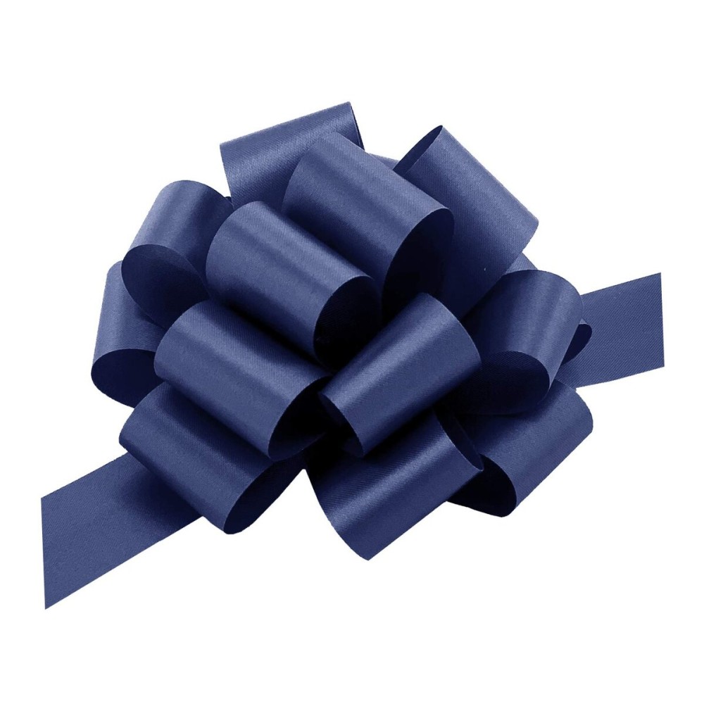 Navy Blue Decorative Gift Pull Bows - 5 Wide, Set of 10, Christmas Wrapping for Presents, Police Support, Law Enforcement Appreciation, Thin Blue Line, Wreath, Garland, Gift Basket, Decor