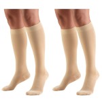 Truform Compression 30-40 mmHg Knee High Stockings Beige, Small, 2 Count
