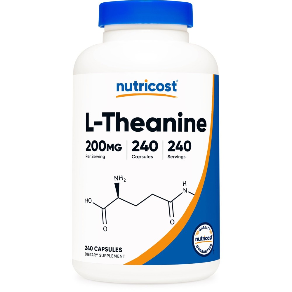 Nutricost L-Theanine 200mg, 240 Capsules - Double Strength