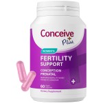 CONCEIVE PLUS Women\'s Fertility Support: Prenatal Multivitamin for Trying to Get Pregnant, Conception Blend, Hormonal Balance, Folate, Zinc, Thiamin, Riboflavin, Biotin, Non-GMO, Vegan, 30 Days