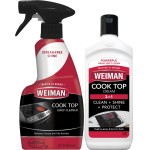 Weiman Ceramic and Glass Cooktop - 10 Ounce - Stove Top Daily Cleaner Kit - 12 Ounce - Glass Induction Cooktop Cleaning Bundle for Heavy Duty Mess Cleans Burnt-on Food