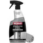 Weiman Stainless Steel Cleaner and Polish - Protects Appliances from Fingerprints and Leaves a Streak-Free Shine for Refrigerator, Dishwasher, Oven & Grill, Cleaning Supplies, Microfiber Cloth