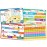 merka Kids Placemats Set - 4-Pack, 17 x 11 in, Multicolor - Interactive Preschool Learning Placemats for Ages 2 & Up with Counting & Days of The Week - Wipeable & Reusable with Slip-Resistant Backing