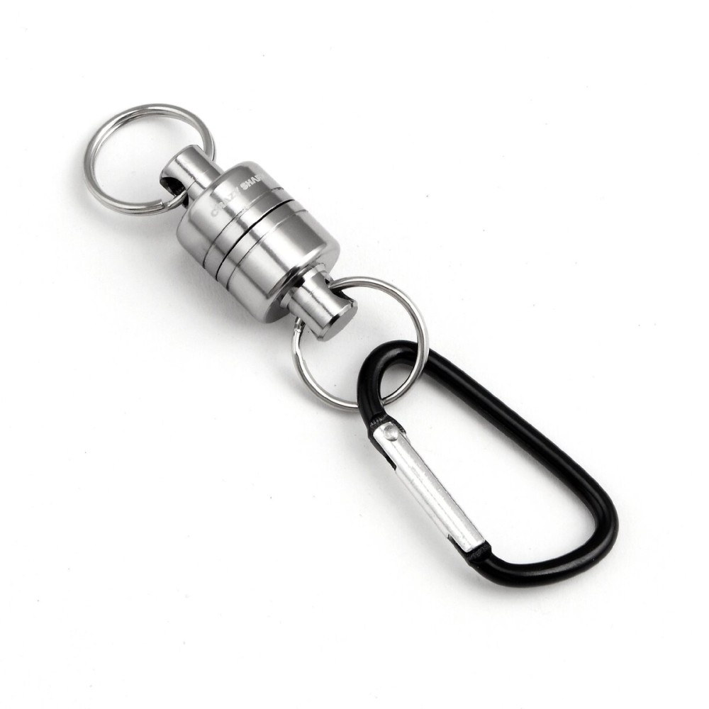 Magnetic Net Release Aluminum Shell for Fly Fishing (Gray)