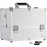 Joligrace Extra Large Makeup Train Case 6 Tray Make Up Artists Organizer Box Lockable Cosmetic Jewelry Toiletries Carrier Crafters Tool Cases with Adjustable Dividers & Shoulder Strap - Silver