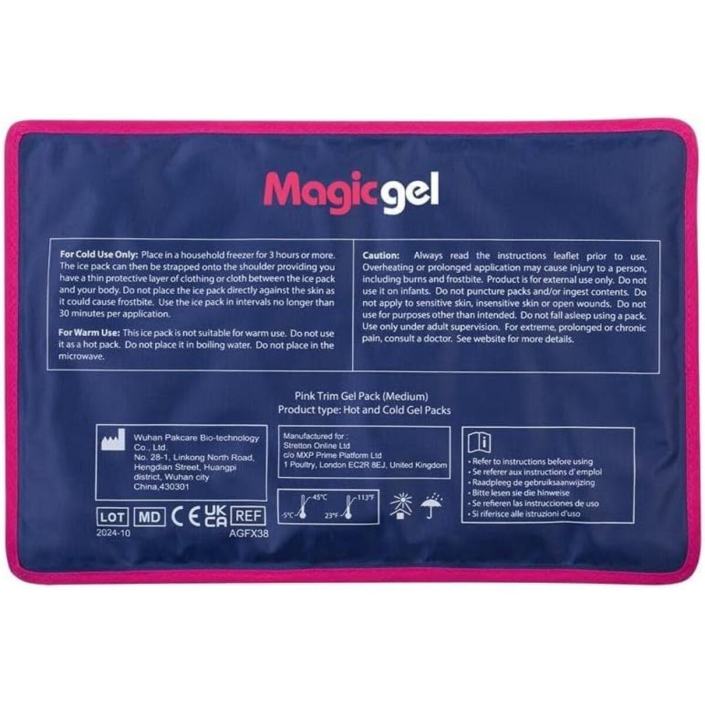 Magic Gel Premium Ice Pack - Reusable Gel Ice Pack (11.8 x 7.8) for Icing Injuries, Pain Relief, Cold Compress for Reducing Swelling - FSA HSA Eligible - | Flexible & Foldable 1 Count (Pack of 1)