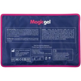 Magic Gel Premium Ice Pack - Reusable Gel Ice Pack (11.8 x 7.8) for Icing Injuries, Pain Relief, Cold Compress for Reducing Swelling - FSA HSA Eligible - | Flexible & Foldable 1 Count (Pack of 1)