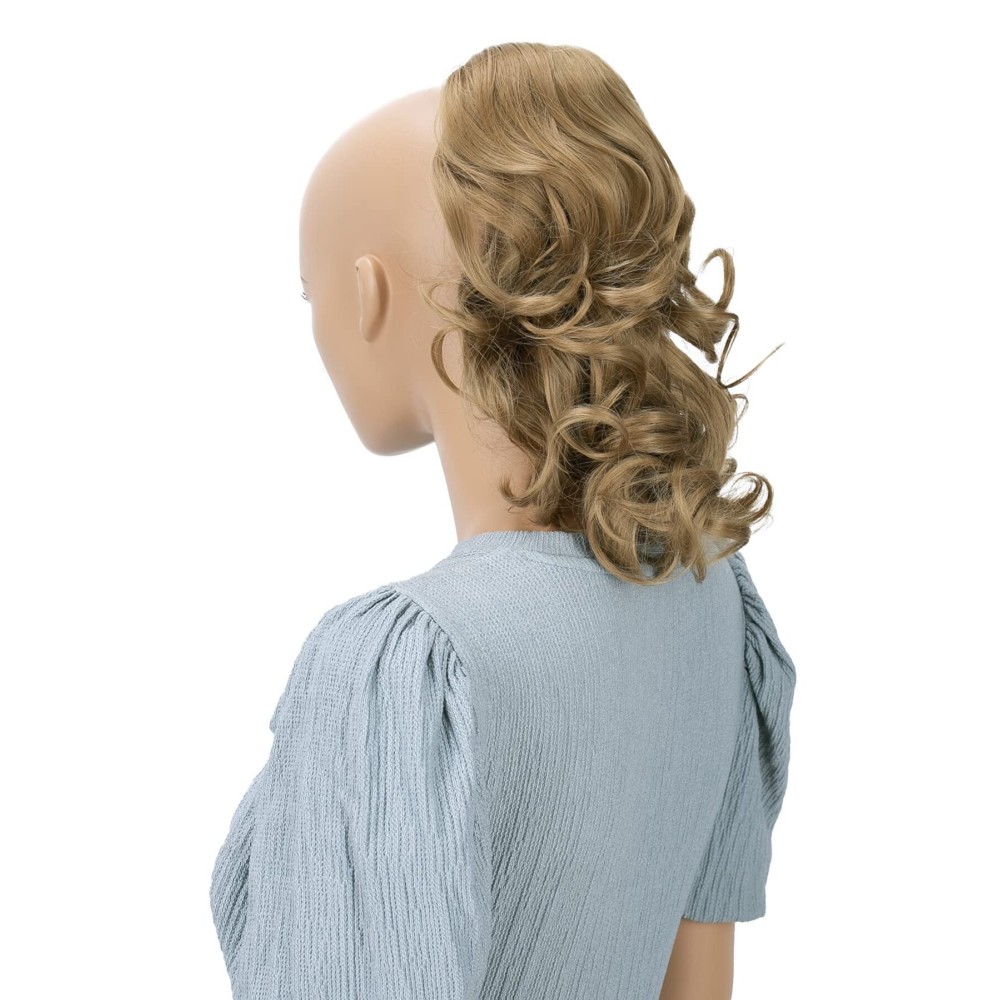 CAISHA 12 Hair Piece Braid Ponytail Extension Voluminous Wavy Dark Blonde PH211