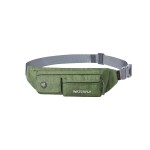 WATERFLY Fanny Pack Slim Soft Polyester Water Resistant Waist Bag Pack for Man Women Carrying iPhone 8 Samsung S6 (green)