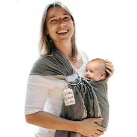 Hip Baby Wrap - Baby Wraps Carrier for Infants and Toddlers - Soft, Durable Cotton Toddler Sling Carrier for Babies 8-35 lbs - Comfortable, Versatile for Nursing, Baby Shower Gifts - Midnight