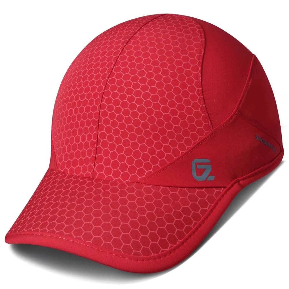 Sport Cap Quick Dry Sport Caps Soft Brim Lightweight Waterproof Running Hat Breathable Baseball Cap Cooling Portable Sun Hats for Men and Woman Performance Workouts and Outdoor Activities Rose Red