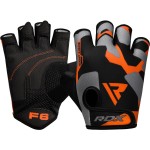 RDX Weight Lifting Gloves Gym Fitness Workout, Anti Slip Padded Palm Elasticated Strength Training Equipment Men Women Half Finger Exercise Bodybuilding Calisthenics Cycling Rowing Climbing