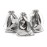 BEAVOING Pack of 100 5x 7 Heavy Duty Silver Drawstring Organza Jewelry Pouches Wedding Party Christmas Favor Gift Candy Chocolate Bags (Silver, 5x 7)