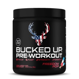 Bucked Up Pre Workout 6 Grams Citrulline, 2 Grams Beta Alanine, and 3 Other Registered trademarked Ingredients (Watermelon)