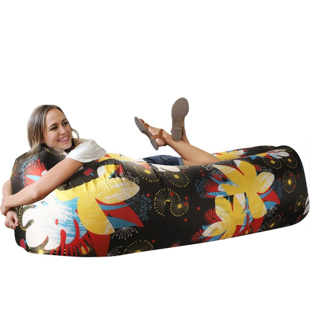 WEKAPO Inflatable Couch Air Lounger Chair - Camping & Beach Accessories, Portable Blow up Sofa for Hiking, Lawn, Indoor/Outdoor Movies & Music Festivals. Lightweight and Easy to Set Up Air Hammock