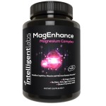 Intelligent Labs MagEnhance Magtein Magnesium Complex Supplement L-Threonate with Magnesium Glycinate and Taurate, 90 Capsules