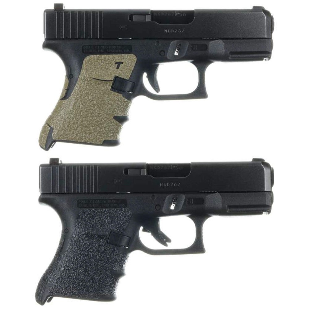 Talon Grips - Adhesive Grip for Glock 17, 17 MOS, 22, 25, 31, 34, 35, 37, 45, 74, 19X - Made in The USA - Easy Installation, Durable, Superior Traction - Gen 4 - No Backstrap, Moss