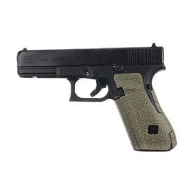 Talon Grips - Adhesive Grip for Glock 17, 17 MOS, 22, 25, 31, 34, 35, 37, 45, 74, 19X - Made in The USA - Easy Installation, Durable, Superior Traction - Gen 4 - Large Backstrap, Moss