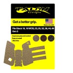 TALON Grips Adhesive Grip Compatible with Glock 19, 19 Gen5 MOS, 23, 25, 32, 38 - Made in The USA (Gen 1, 2 & 3 - Rubber Moss)