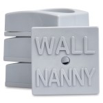 Wall Nanny Mini - Smallest Baby Gate Wall Protector (Made in USA) Protect Walls & Doorways from Pet Gates & Dog Gate Spindles - Child Pressure Mounted Baby Gate for Stairs Wall Cup (Gray) 4 Pack