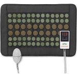 UTK Heating Pad for Back, 5X Deeper Back Pain Relief, Far Infrared Heating Pad with Natural Jade, FSA-HSA Eligible, Hotter to 159, 4H Auto Off, Travel Bag, Memory Function, 23.516, Gifts for Women