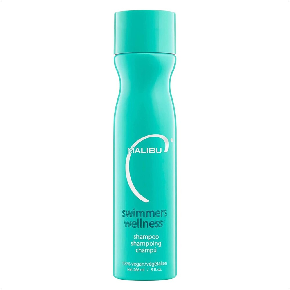 Malibu C Swimmers Wellness Clarifying Shampoo for Chlorine & Hair Build Up - Adults & Kids Swim Shampoo to Help Protect Against Pool Element Damage, Retain Moisture, Restore Shine & Texture (9 oz)