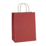 BagDream Gift Bags 8x4.25x10.5 100Pcs Kraft Paper Bags with Handles Bulk, for Shopping, Retail, Merchandise, Gifts, Party Favor, Recycled Red Paper Sacks