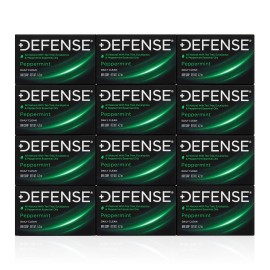 Defense Soap 12pk All Natural Peppermint Bar Soap for Men | Made by Wrestlers with Tea Tree Oil & Eucalyptus Oil to Promote Healthy Skin