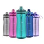 Pogo BPA-Free Tritan Plastic Water Bottle with Soft Straw Lid, 18 Oz, Teal