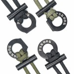 PSKOOK 4PCS Fire Starter Necklace, Survival Paracord Necklace with Flint and Steel, Bushcraft Necklace for Camping, Hiking and Backpacking(2PCS Army Green + 2PCS Black)