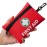General Medi Mini First Aid Kit, 110 Piece Small First Aid Kit - Includes Emergency Foil Blanket, Scissors for Travel, Home, Office, Vehicle, Camping, Workplace & Outdoor (Red)