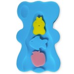 Soft Infant Bath Sponge Skid Proof Baby Bath Mat Newborn Odor Free (Blue)