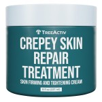 TreeActiv Crepey Skin Repair Cream, 8 oz, Firming Formula with Hyaluronic Acid & Shea Butter to Deeply Moisturize and Tighten Dry, Wrinkly Crepe Skin, 500+ Uses