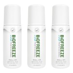 Biofreeze Professional Pain Relief Roll On for Knee, Neck, Hip, Joint, & Shoulder, Simple Backache Pain Reliever, Sore Muscle Relief, Roll-On Menthol Gel 3 Fl Oz (Pack of 3)